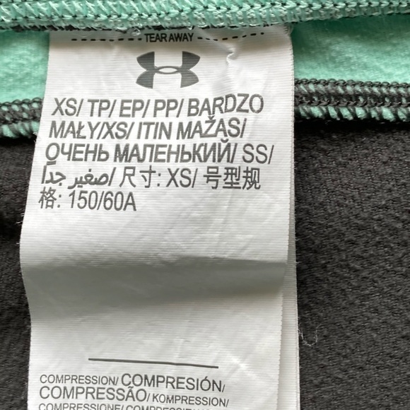 Under Armour Coldgear Fleece Lined Leggings Sz XS - Picture 10 of 10